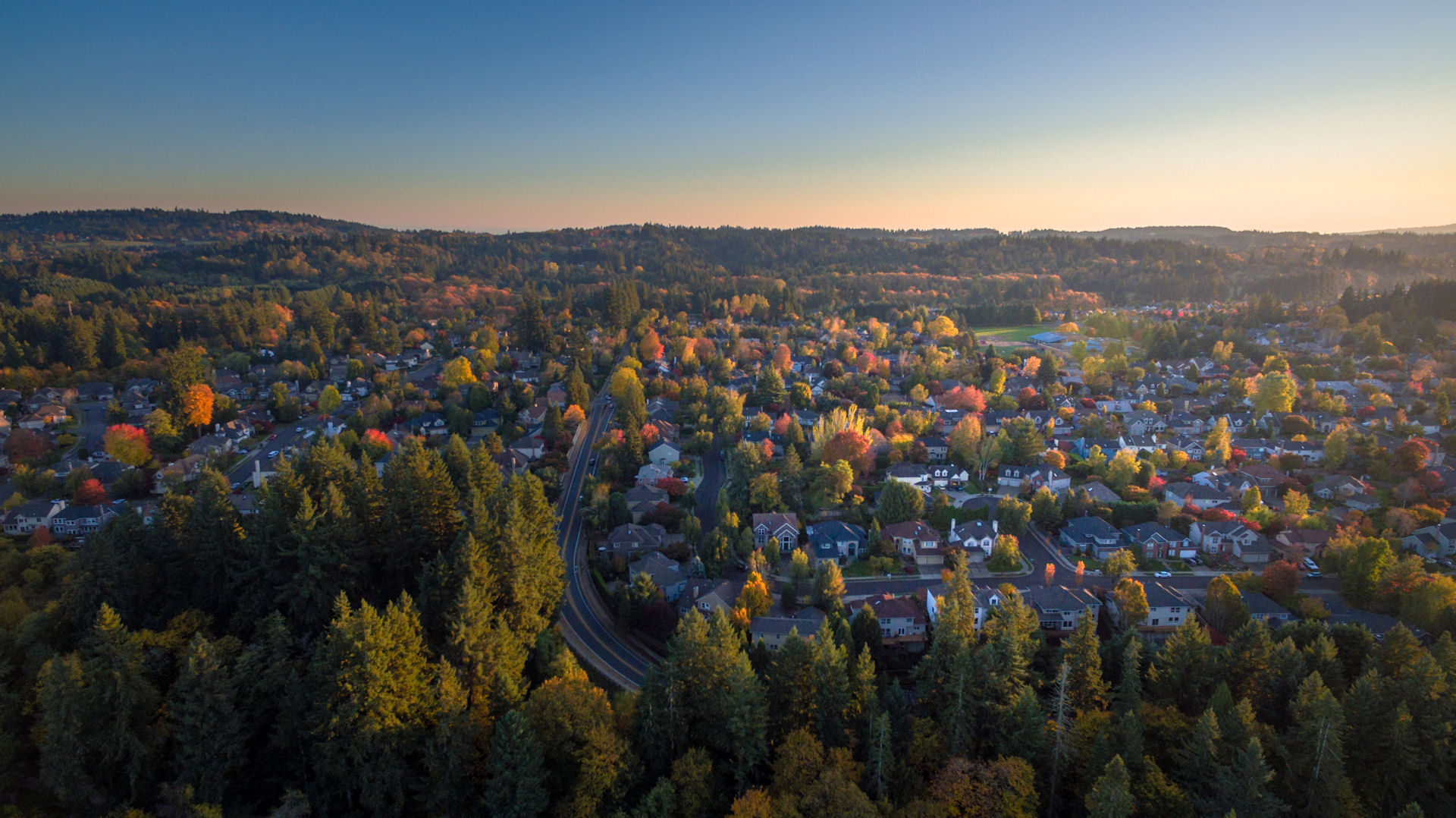 Urban street in one of the most drug-addicted cities in America