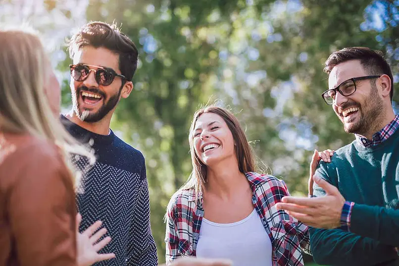 a group of people finding relief from being dope sick.