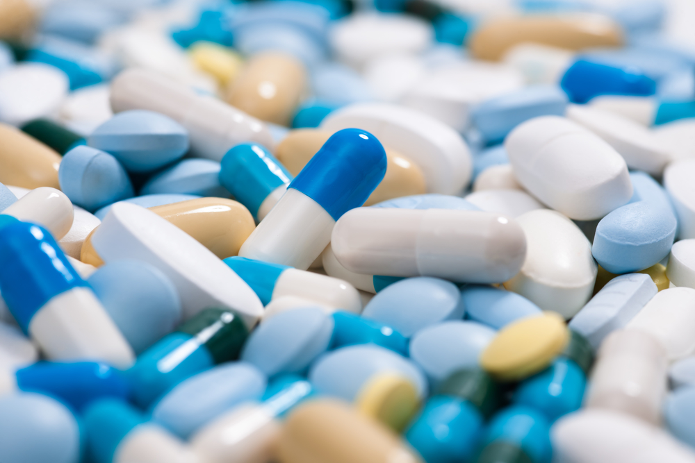 Close‑up of benzodiazepine pills