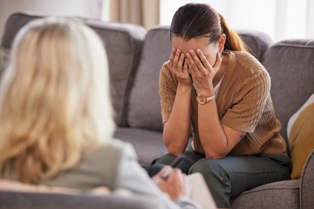 Two Women Discussing Co-Occurring Issues