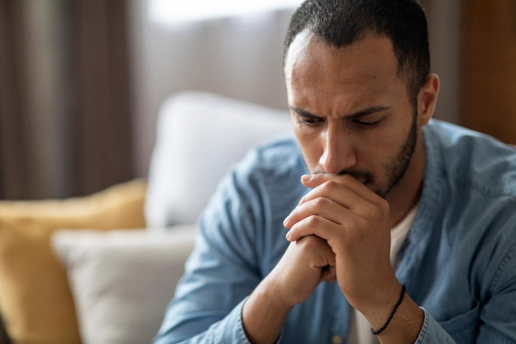 Man dealing with opioid addiction from Vicoprofen and Percocet