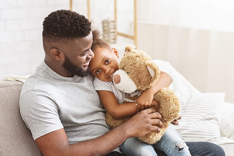 father completing Step 9 of AA, making amends to his daughter