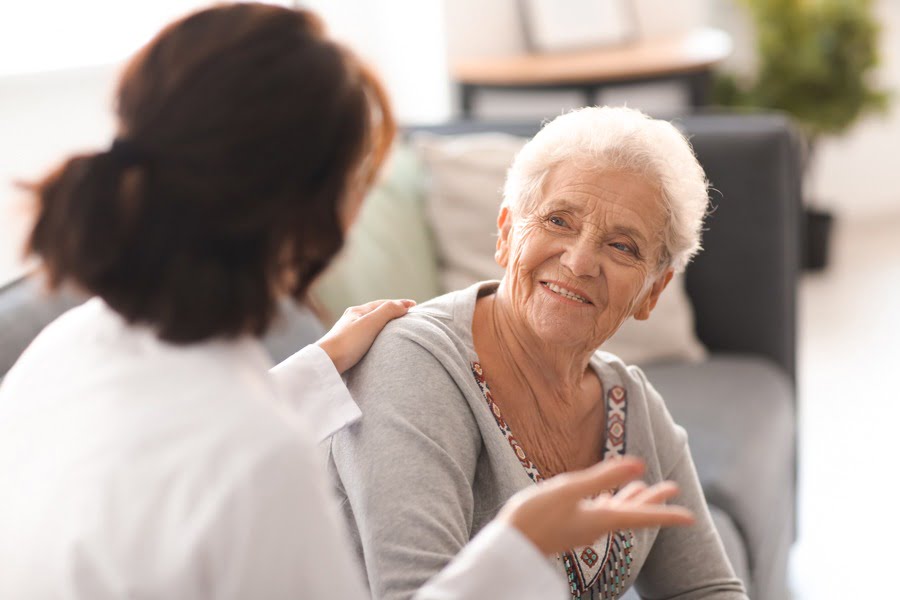 Seniors participating in a rehab for seniors program at a treatment center in Oregon