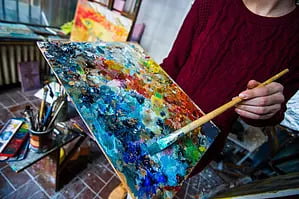 Individual starting a career as an artist