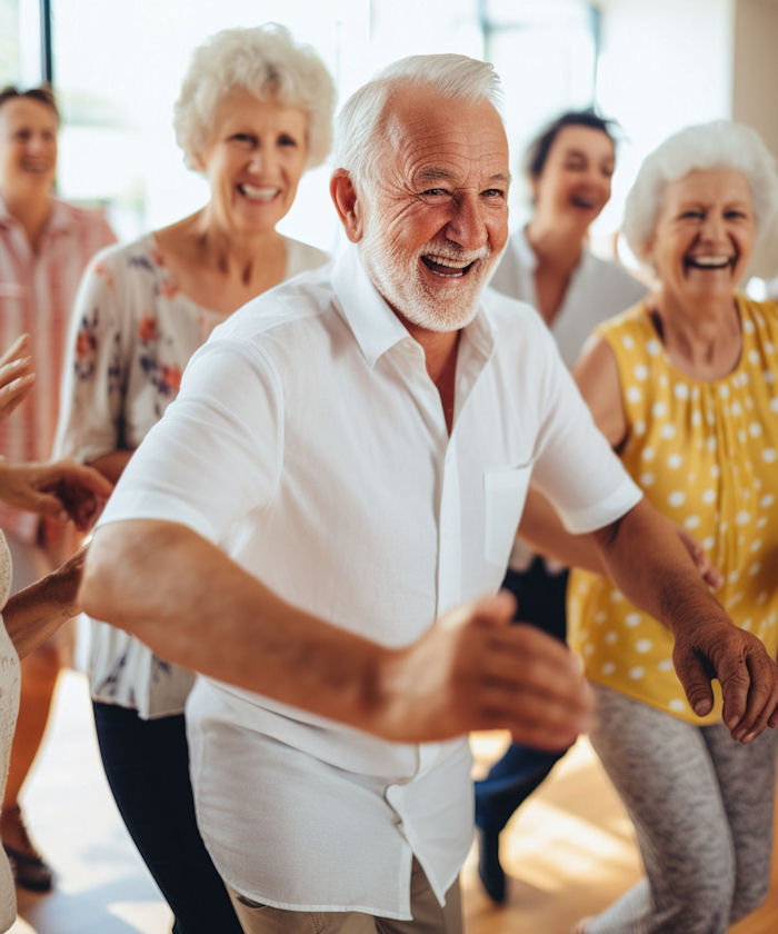 Group of seniors attending rehab program sessions together alcohol rehab for seniors