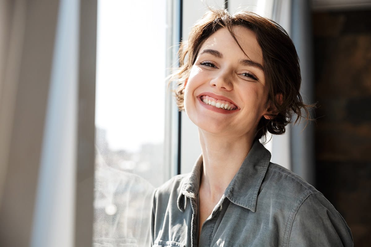 Smiling individual receiving medical detox treatment