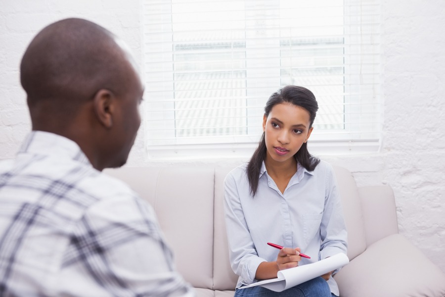 an individual session discussing treatment for OxyContin addiction