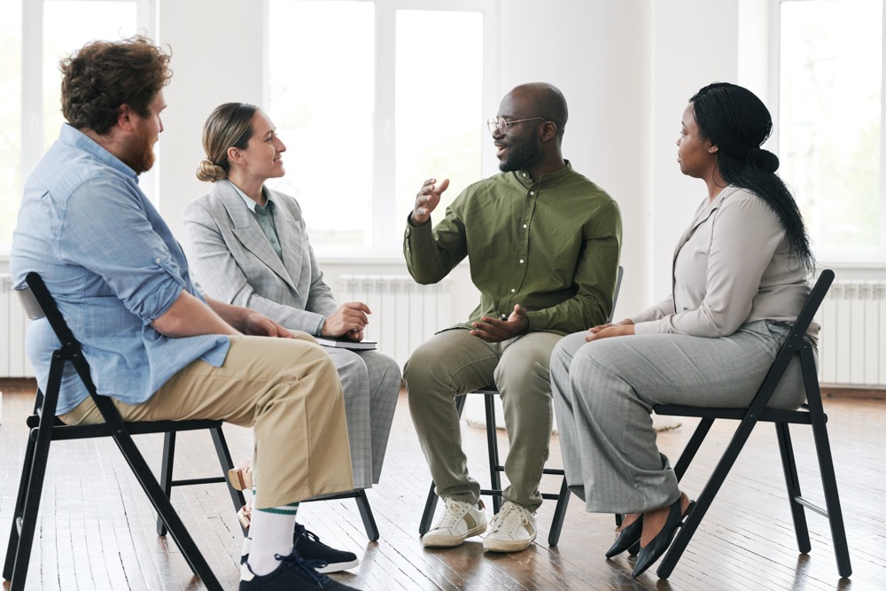 Therapy session addressing opium use