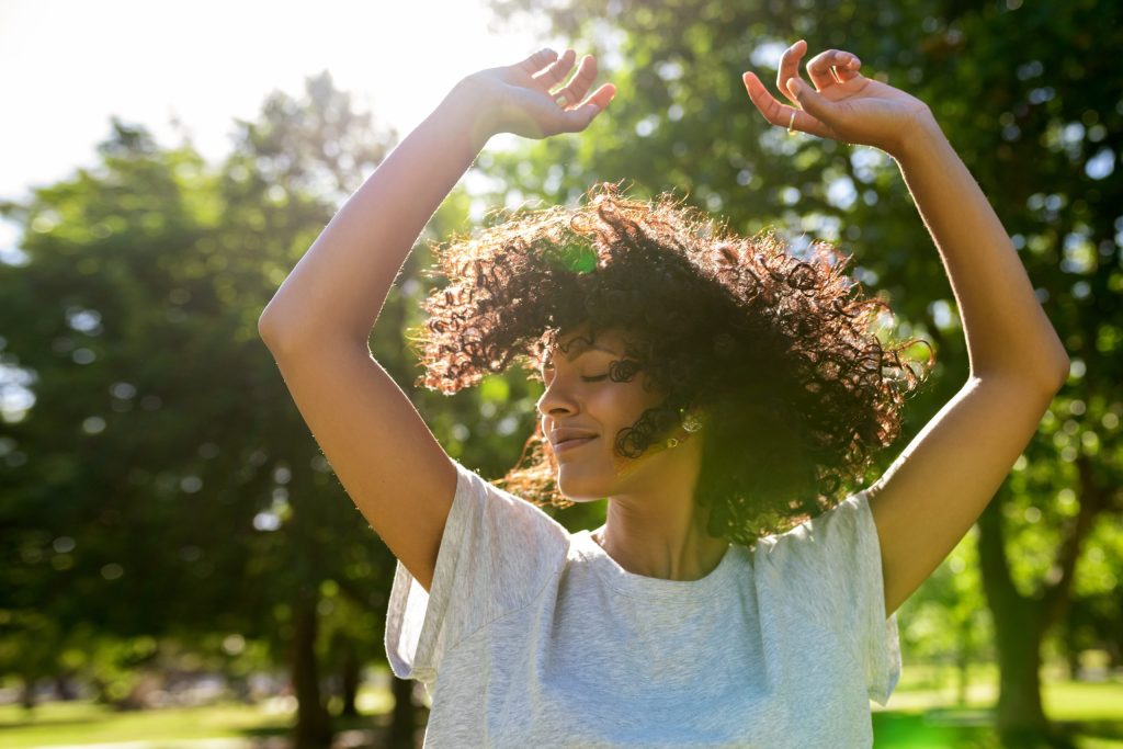 Woman taking steps to avoid greening out