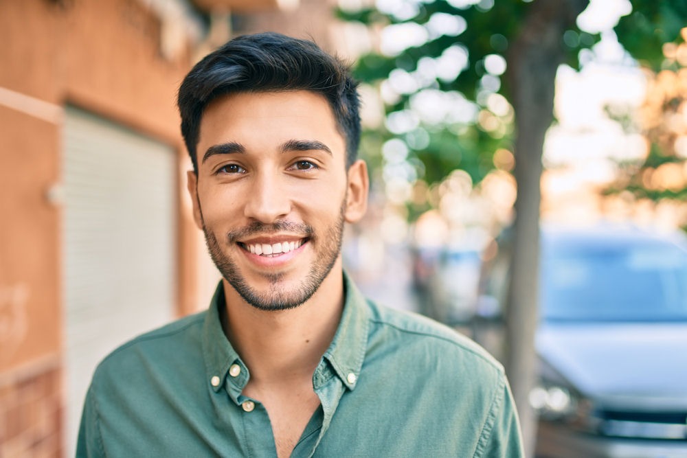 happy man who has recovered from hydrocodone-acetaminophen abuse