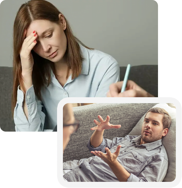 patients suffering from ptsd attending therapy