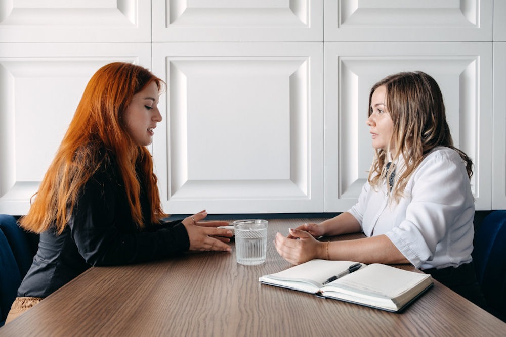 One-on-one session for harm reduction treatment.