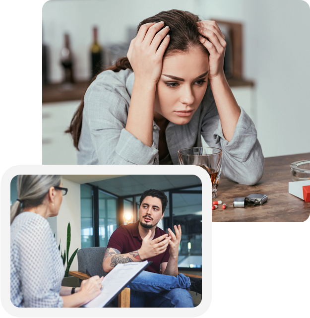 individual in adderall addiction recovery program