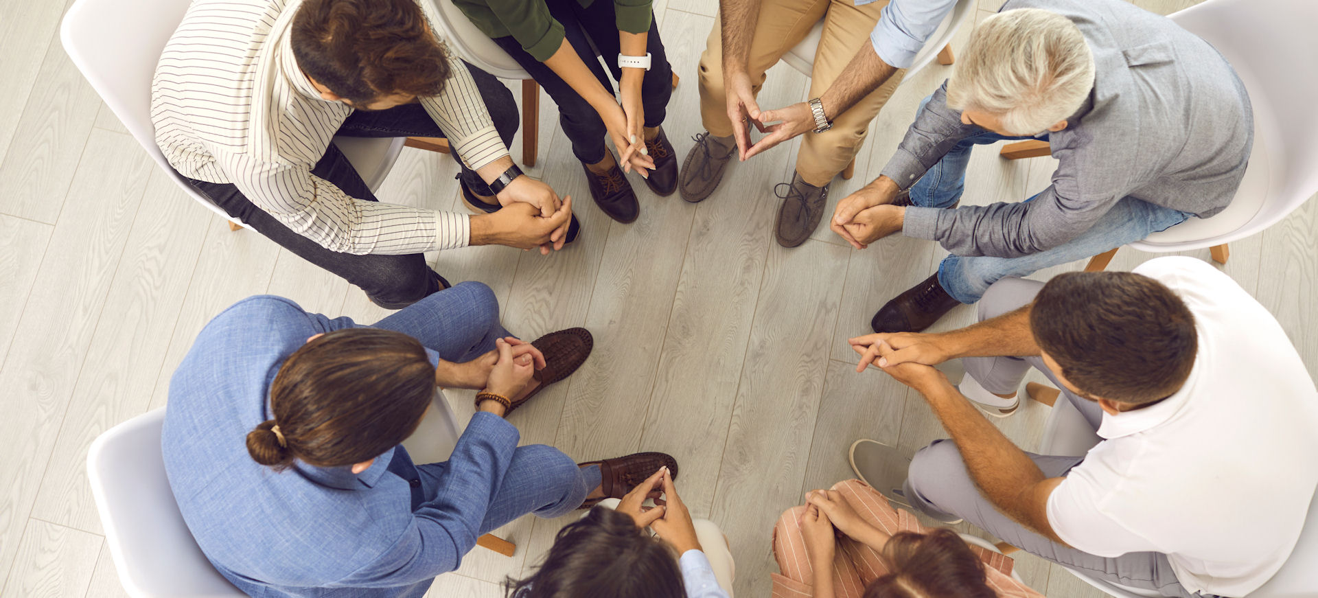 Group meeting in an executive drug rehabilitation program