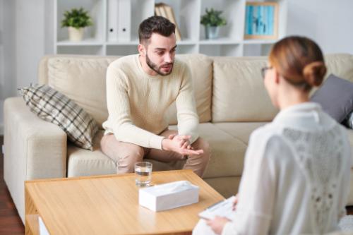 a man undergoing a modafinil detox program