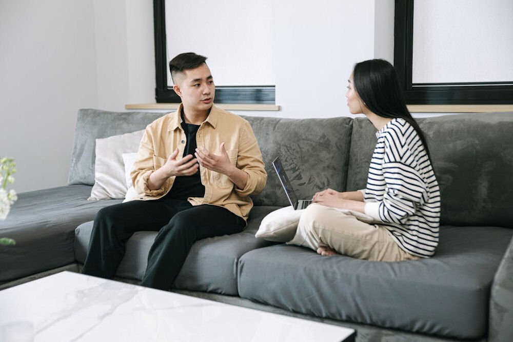 An individual sharing his experience at Crestview Rehabilitation Programs